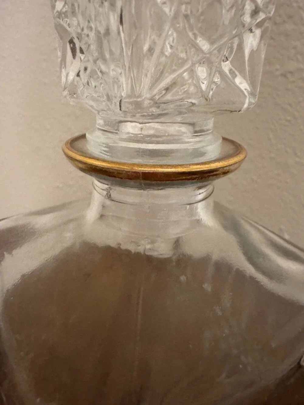 Mid Century MCM Luminarc Crystal Liquor Decanter